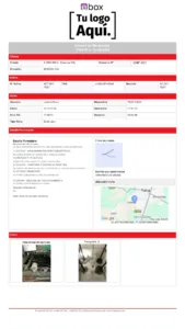 Ejemplo de reporte de aplicación para guardias y técnicos